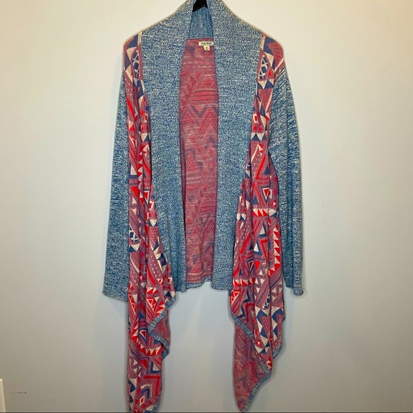 Lucky Brand Sweaters - LUCKY BRAND Boho Aztec Cardigan Poncho Medium
